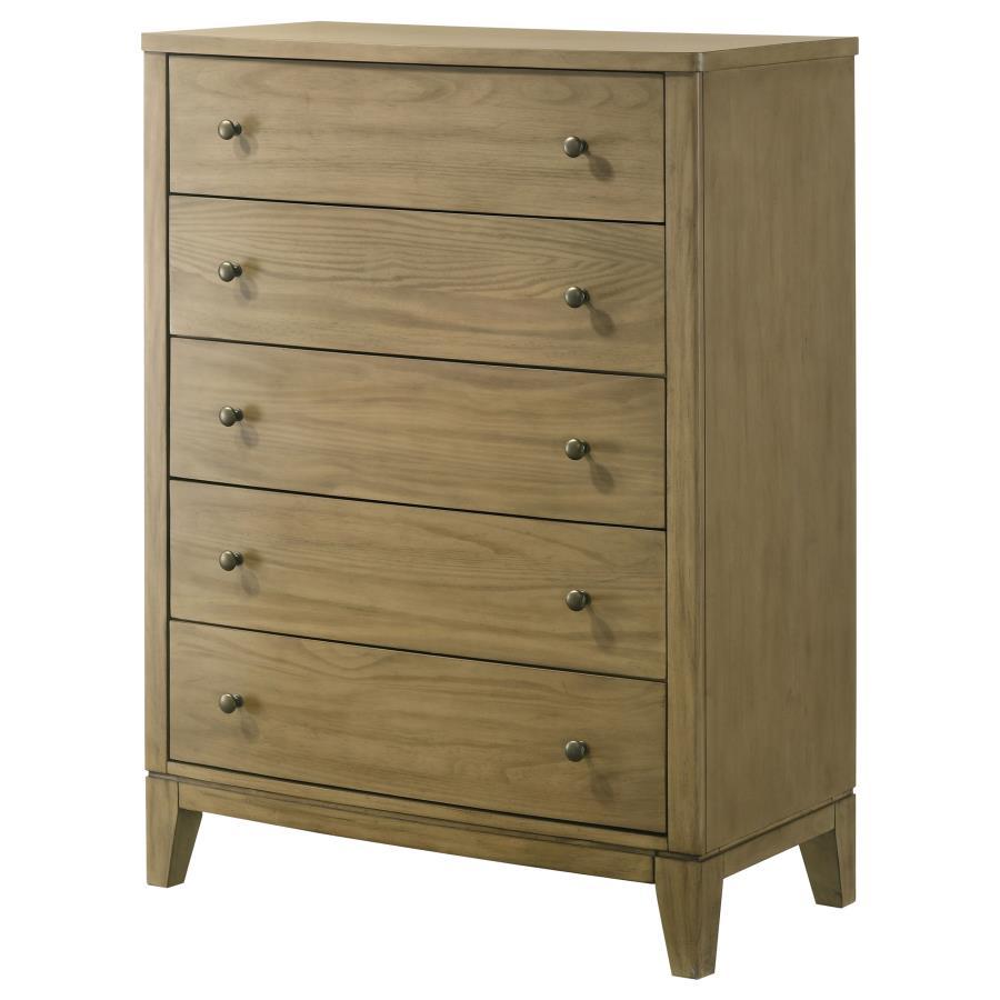 Granada - 5 - Drawer Bedroom Chest Of Drawers - Natural Pine Accent Chests by Coaster Fine Furniture - Walls Furniture & Mattress