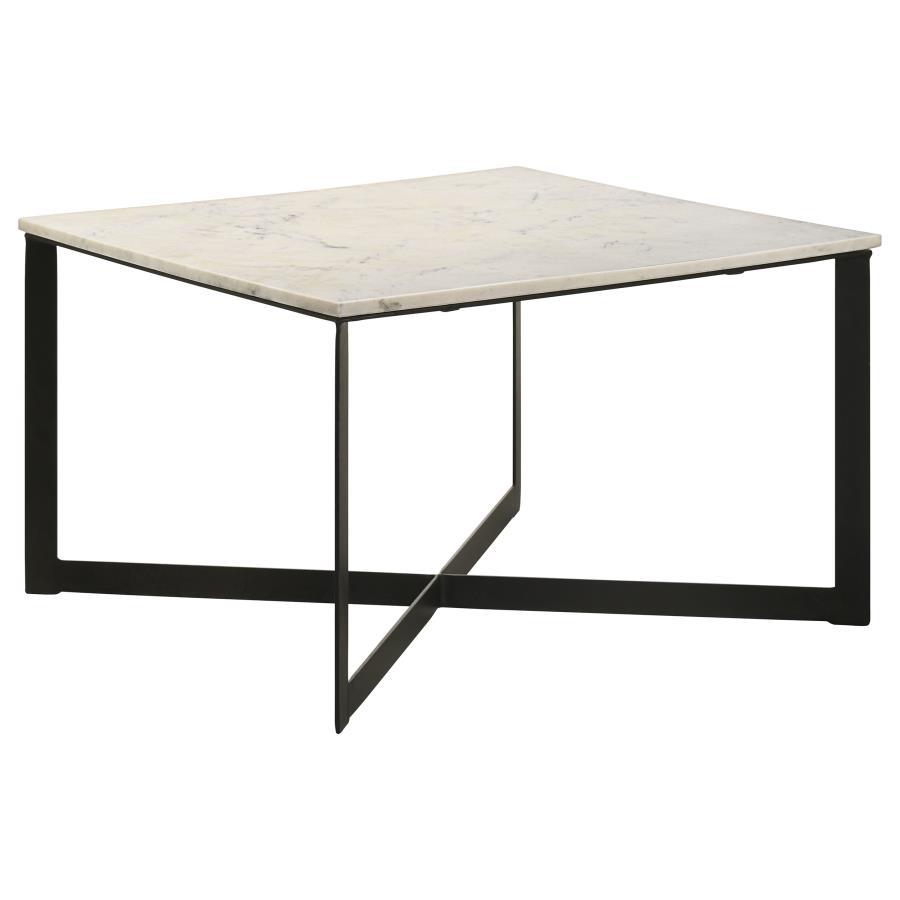 Tobin - Square Marble Top Table End Tables by Coaster Fine Furniture - Walls Furniture & Mattress
