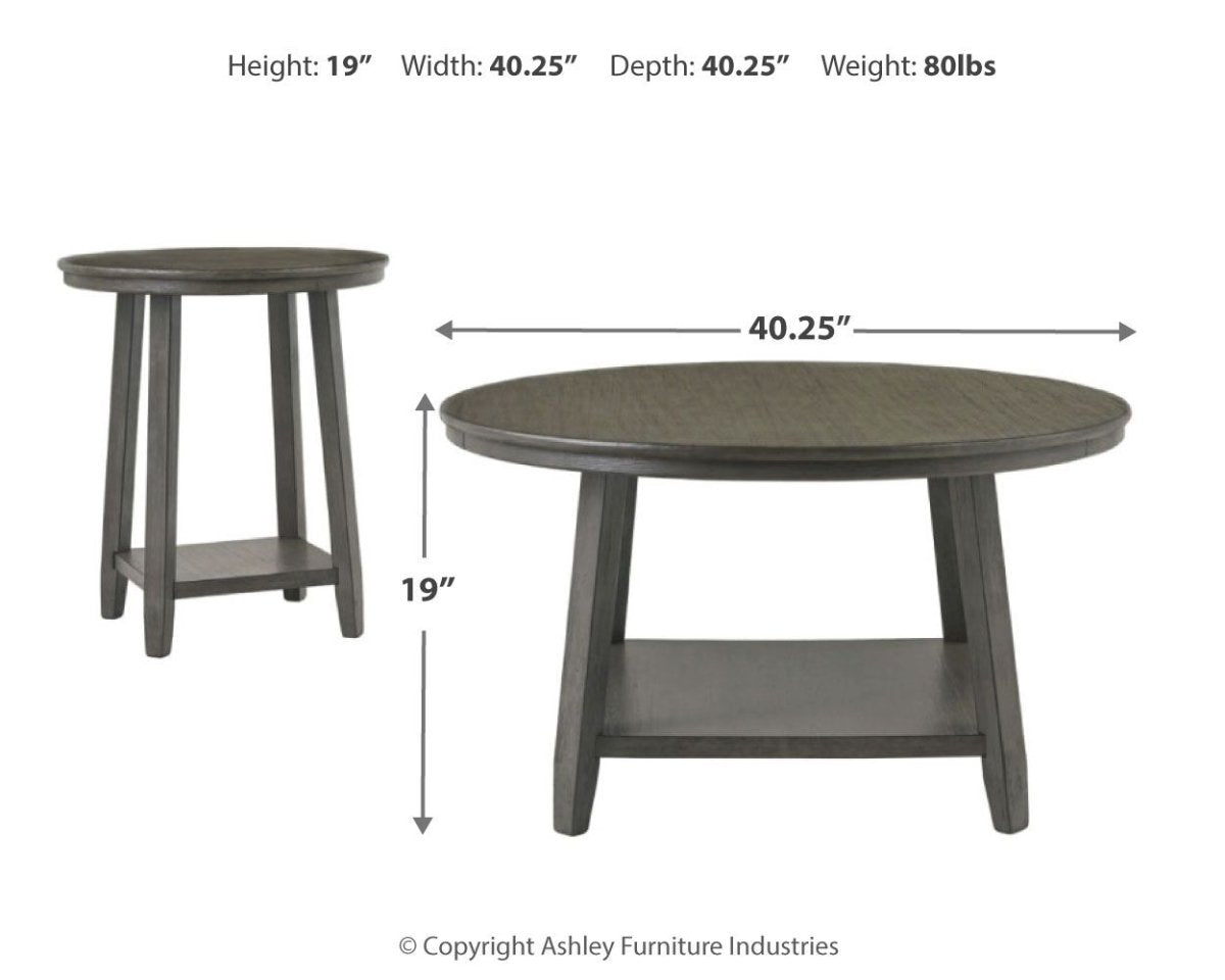Caitbrook - Occasional Table Set (Set of 3) - Gray Table Sets by Signature Design by Ashley® - Walls Furniture & Mattress