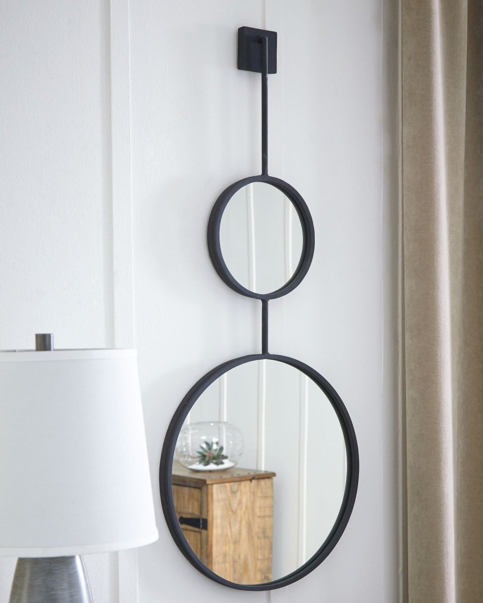 Brewer - Accent Mirror - Black Accent Mirrors by Signature Design by Ashley® - Walls Furniture & Mattress