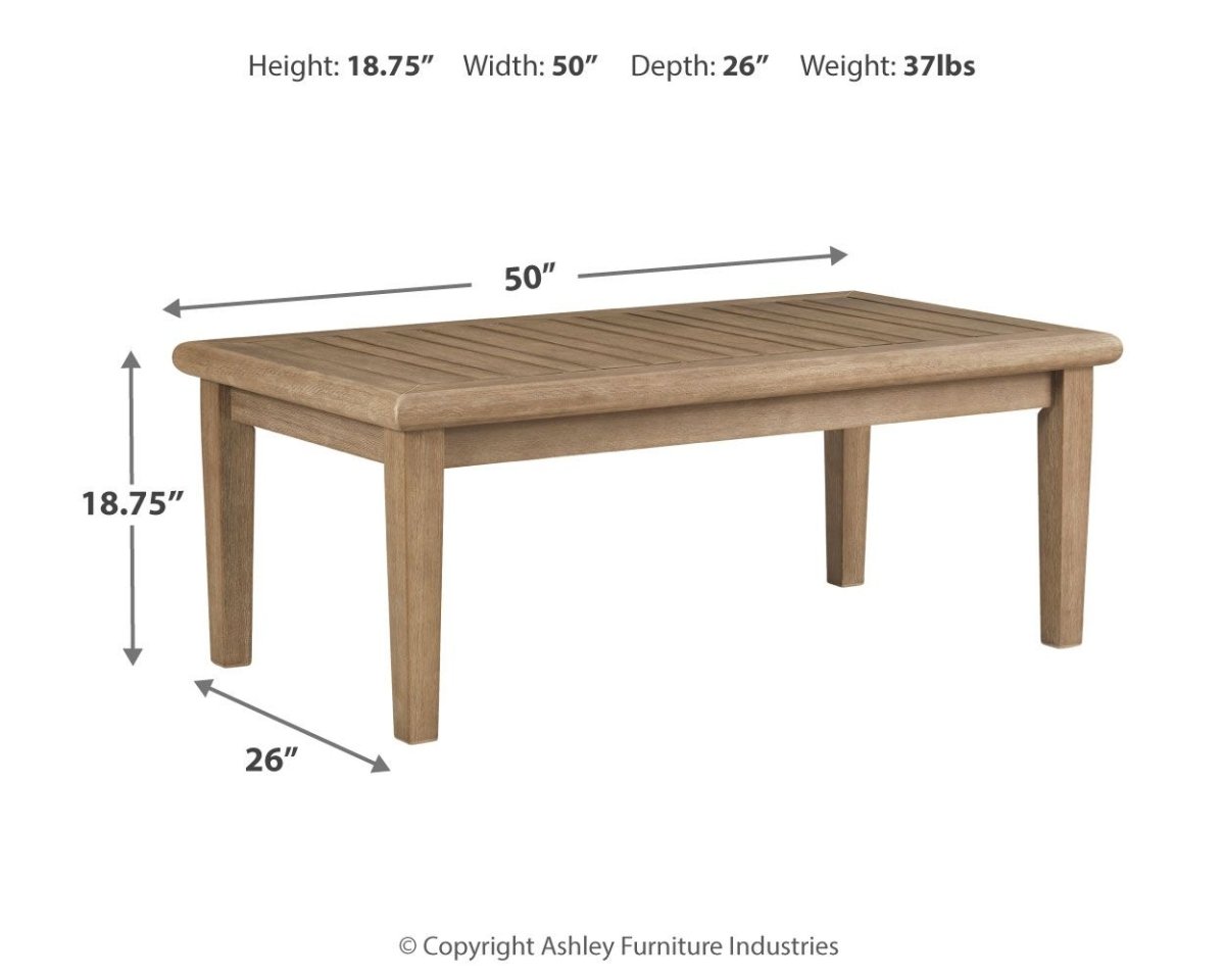 Gerianne - Rectangular Cocktail Table - Brown Coffee Tables by Signature Design by Ashley® - Walls Furniture & Mattress