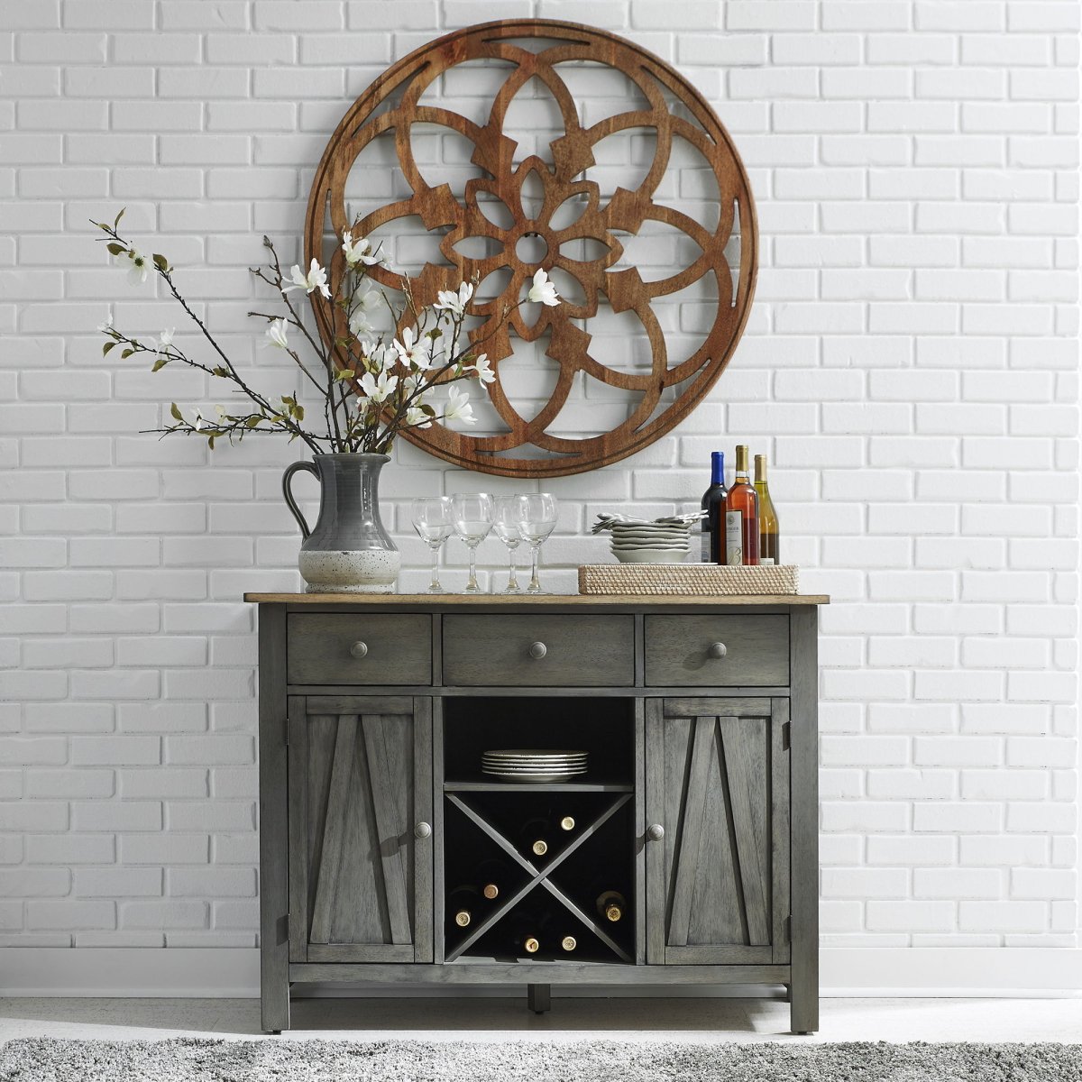 Lindsey Farm - Server Servers by Liberty Furniture - Walls Furniture & Mattress