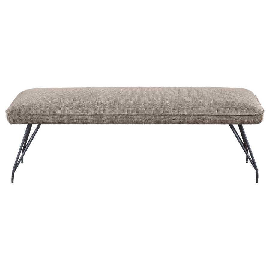 Dodson - Fabric Upholstered Dining Bench Upholstered Benches by Coaster Fine Furniture - Walls Furniture & Mattress
