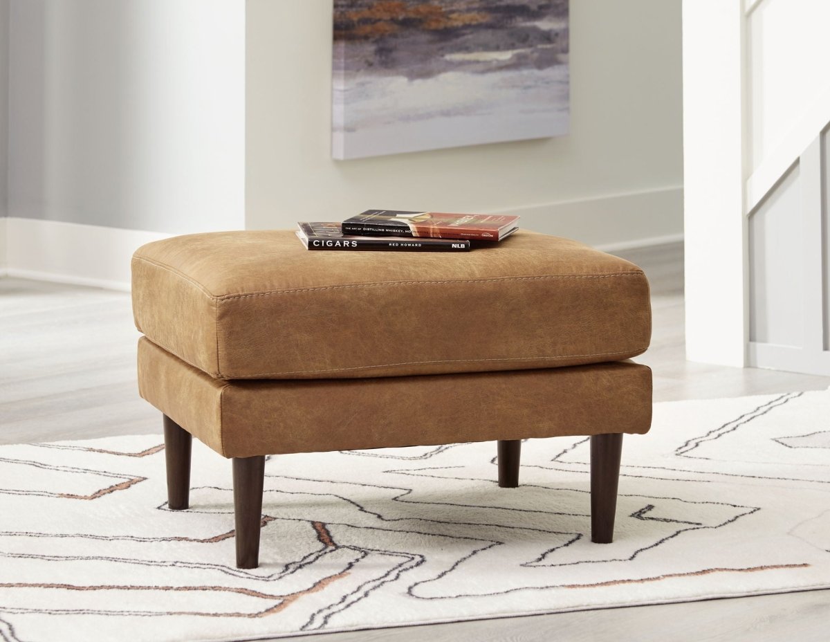 Telora - Ottoman - Caramel Upholstered Ottomans by Signature Design by Ashley® - Walls Furniture & Mattress