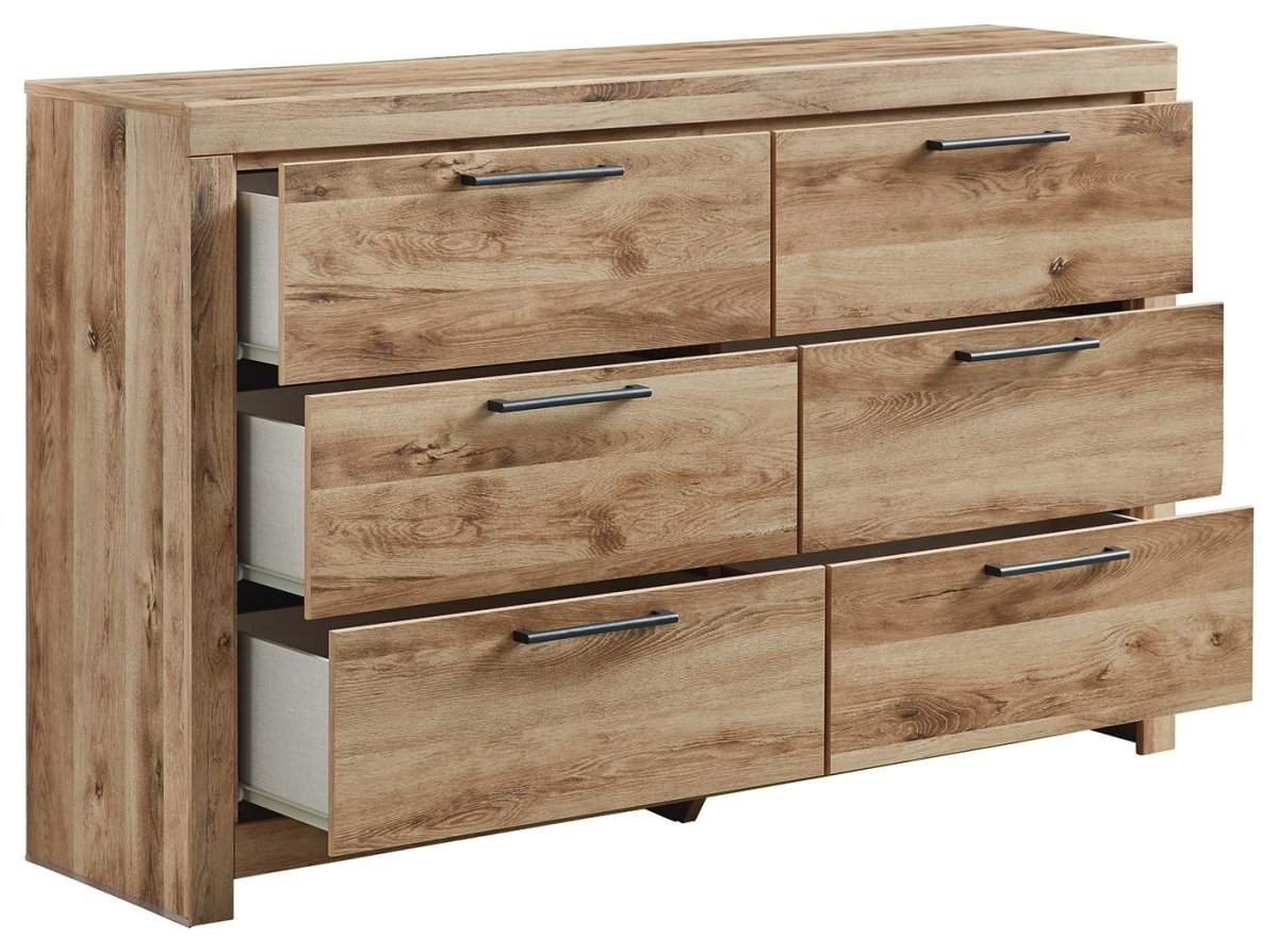 Hyanna - Six Drawer Dresser - Tan Brown Dressers by Signature Design by Ashley® - Walls Furniture & Mattress