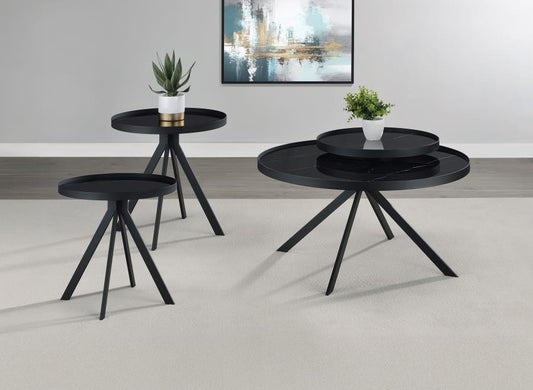Briggs - Round Coffee And End Table Set Table Sets by Coaster Fine Furniture - Walls Furniture & Mattress