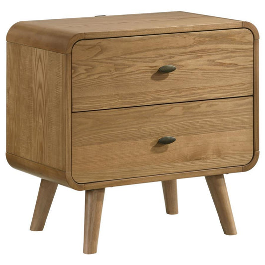 Robyn - 2 - Drawer Nightstand Nightstands w/ Charging Stations by CoasterEssence - Walls Furniture & Mattress