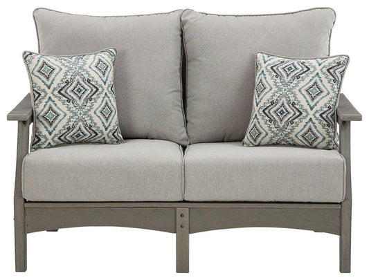 Visola - Loveseat w/Cushion - Gray Loveseats by Signature Design by Ashley® - Walls Furniture & Mattress