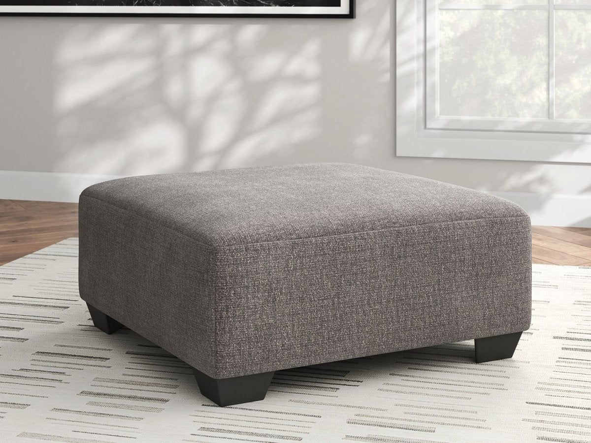 Seyler Lane - Greystone - Oversized Accent Ottoman Accent Ottomans by Signature Design by Ashley® - Walls Furniture & Mattress