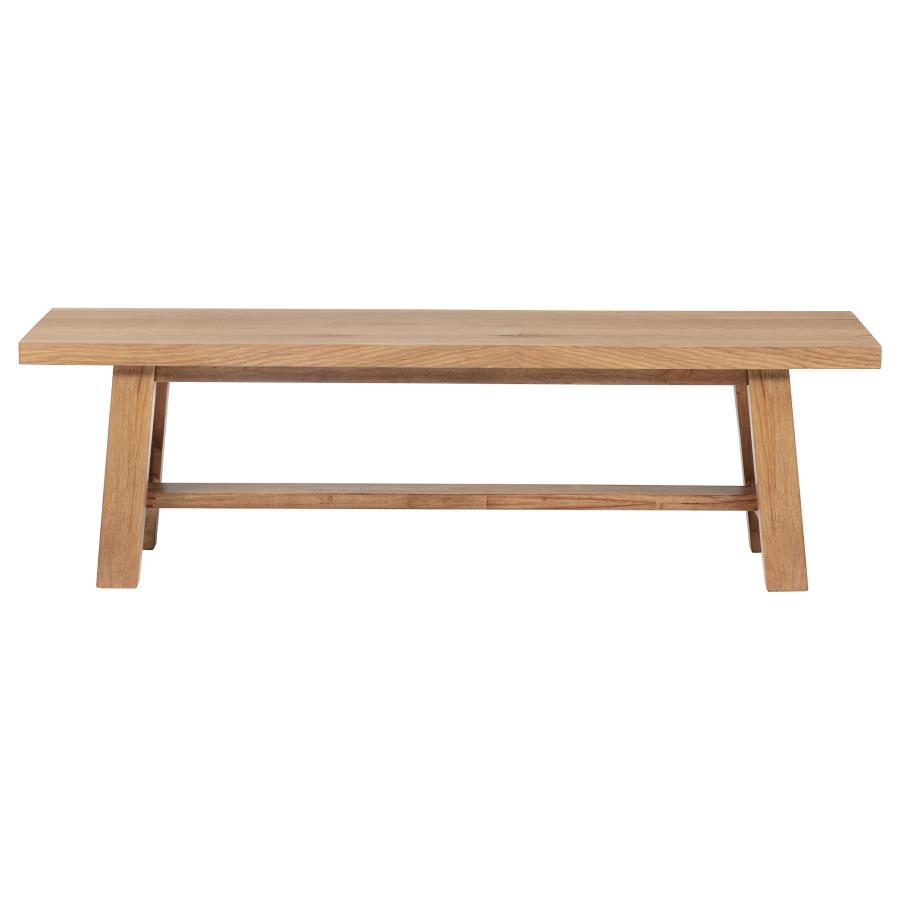 Middleton - Wood Backless Dining Bench Natural - Brown Dining Benches by Coaster Fine Furniture - Walls Furniture & Mattress