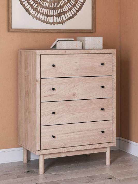 Arloster - Four Drawer Chest - Tan Accent Chests by Signature Design by Ashley® - Walls Furniture & Mattress
