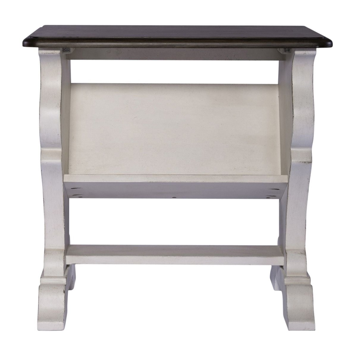 Abbey Road - Library Chair Side Table - White Chair Side Tables by Liberty Furniture - Walls Furniture & Mattress