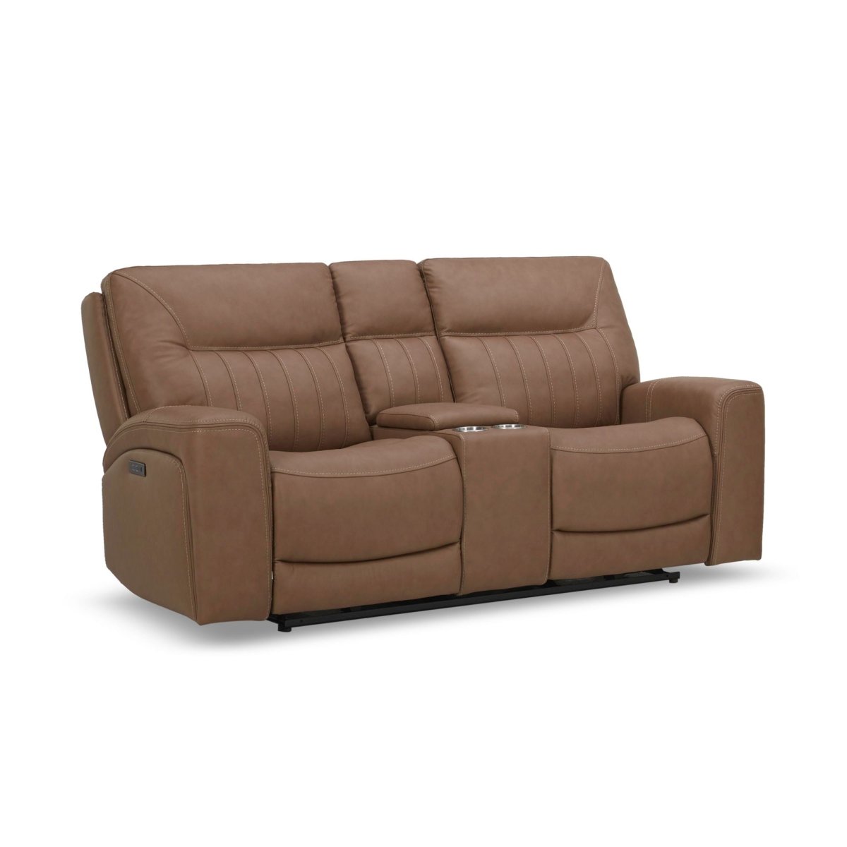 Bennett - Loveseat With Console P2 & ZG - Butternut - Butternut Leather Reclining Loveseats by Liberty Furniture - Walls Furniture & Mattress