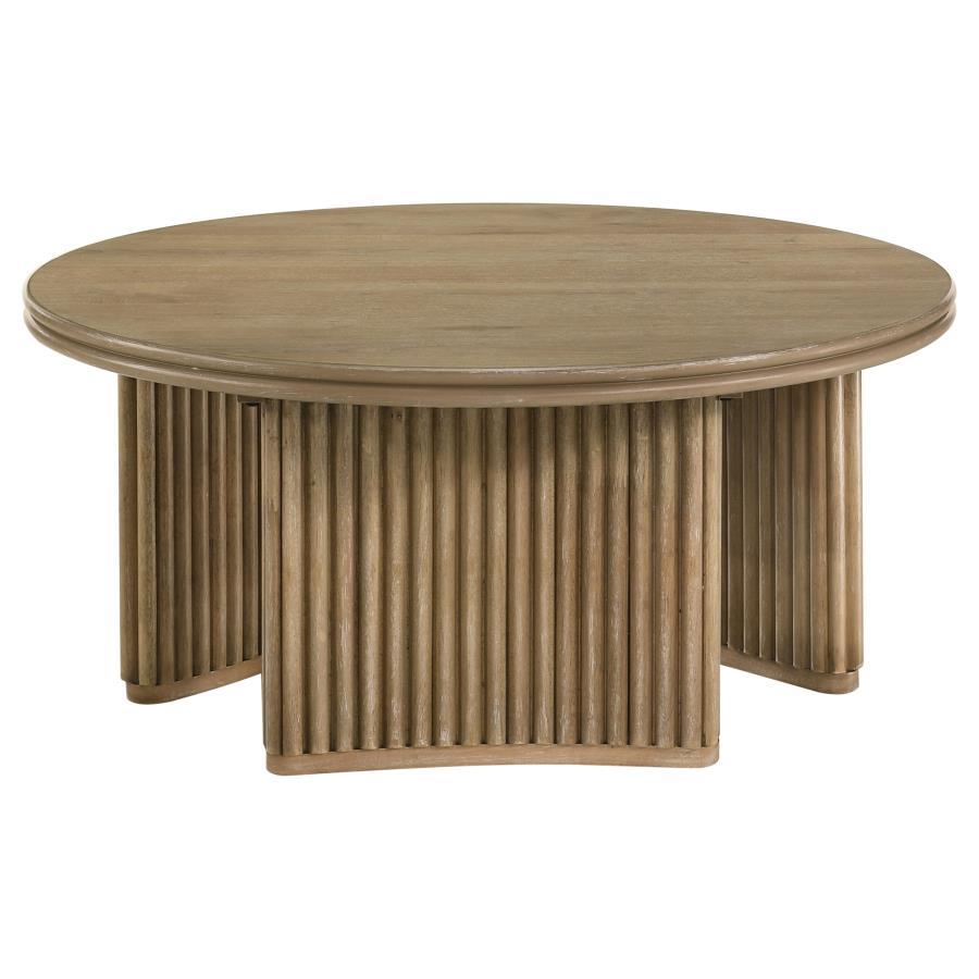 Adina - Round Wood Table End Tables by Coaster Fine Furniture - Walls Furniture & Mattress