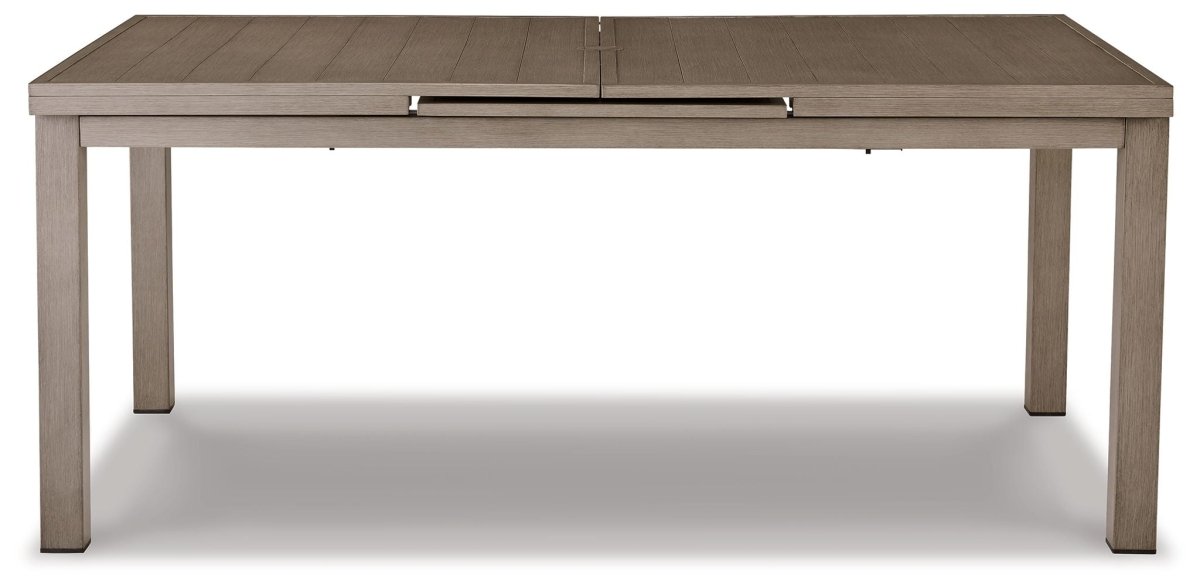Beach Front - RECT Dining Room EXT Table - Beige Dining Tables by Signature Design by Ashley® - Walls Furniture & Mattress