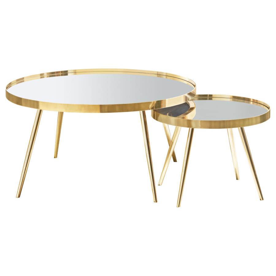 Kaelyn - Round Coffee And End Table Set Table Sets by Coaster Fine Furniture - Walls Furniture & Mattress