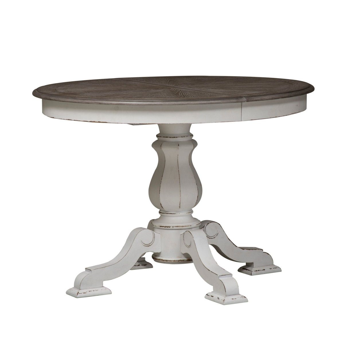 Magnolia Manor - Pedestal Table - White Dining Tables by Liberty Furniture - Walls Furniture & Mattress