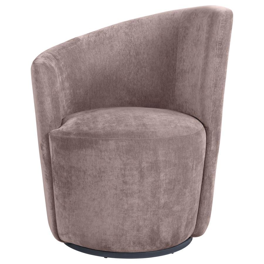 Nueva - Upholstered Swivel Chair Curved Backrest Swivel Chairs by Coaster Fine Furniture - Walls Furniture & Mattress