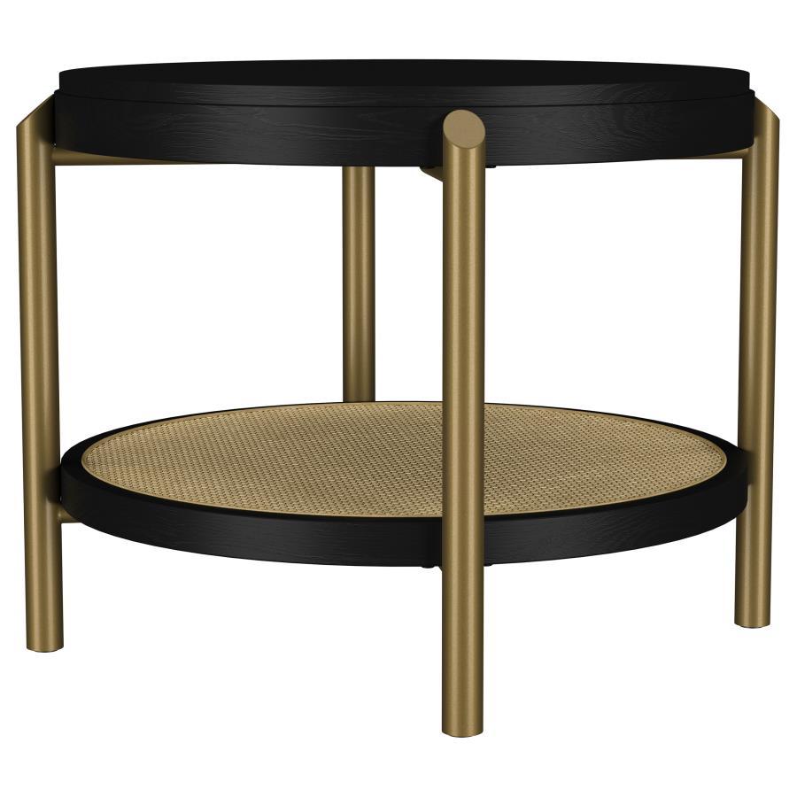 Arini - Round End Side Table With Storage Shelf End Tables by Coaster Fine Furniture - Walls Furniture & Mattress