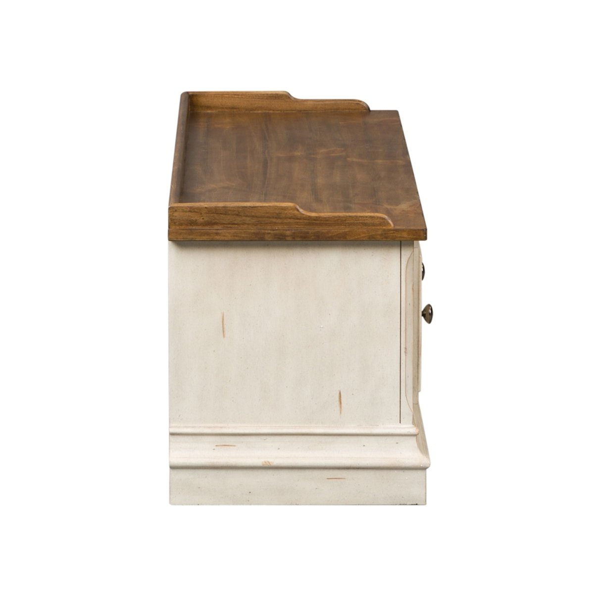 Morgan Creek - Storage Hall Bench - White Storage Benches by Liberty Furniture - Walls Furniture & Mattress
