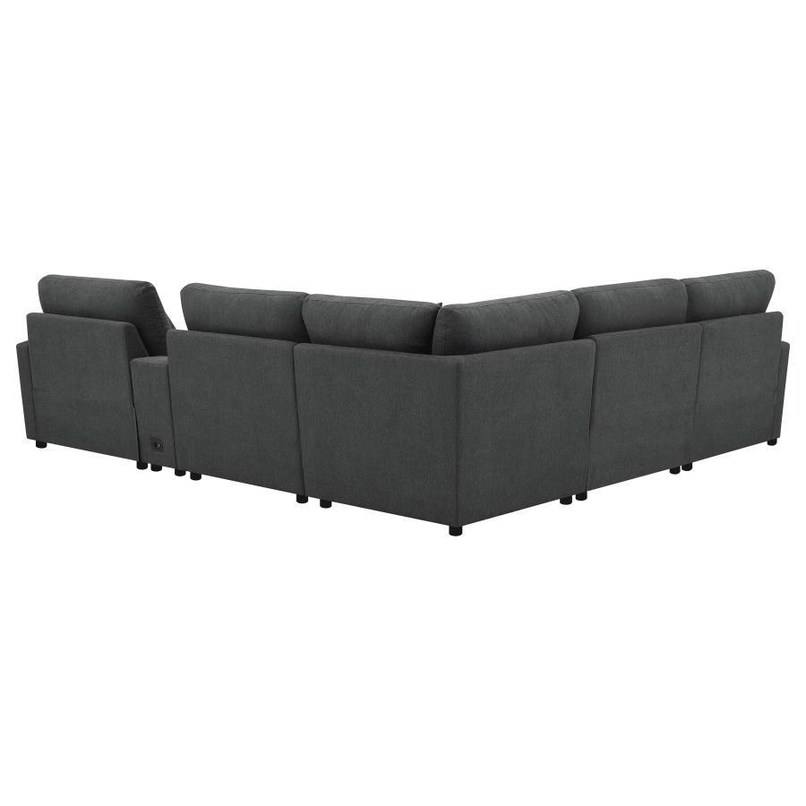 Collins - 6 - Piece Modular Power Reclining Sectional Reclining Sectionals by Coaster Fine Furniture - Walls Furniture & Mattress