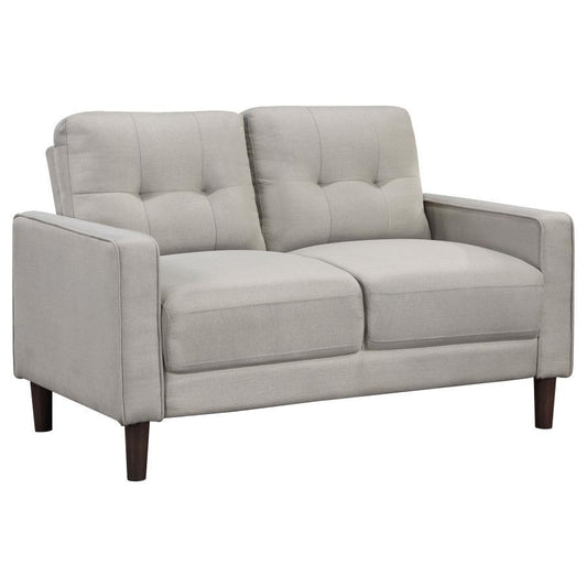 Bowen - Upholstered Track Arm Tufted Loveseat Stationary Loveseats by Coaster Fine Furniture - Walls Furniture & Mattress