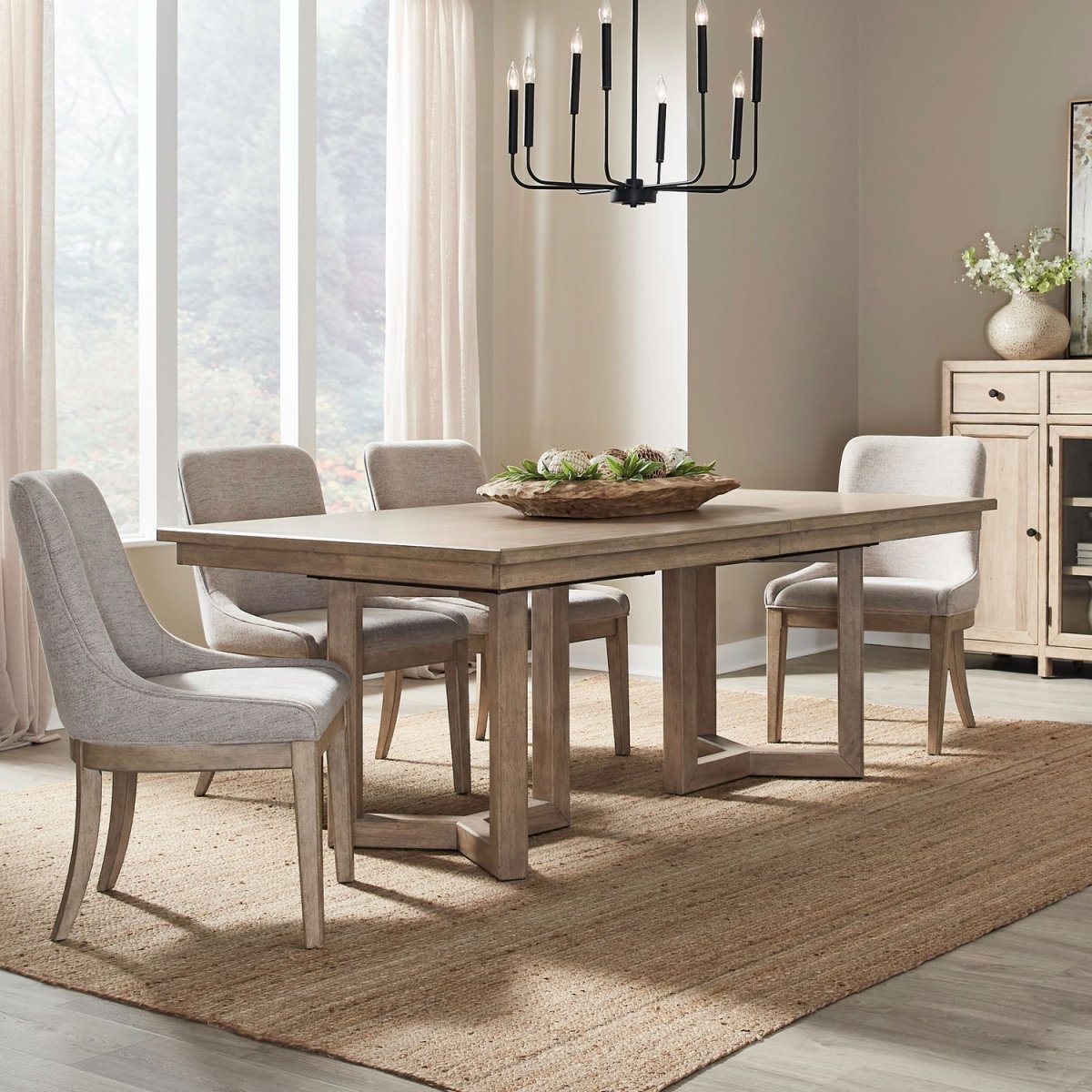 Proximity Place - Double Pedestal Table Set 5 Piece Dining Room Sets by Liberty Furniture - Walls Furniture & Mattress