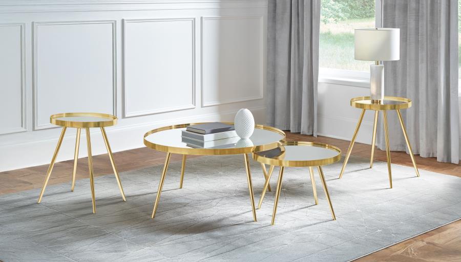 Kaelyn - Round Coffee And End Table Set Table Sets by Coaster Fine Furniture - Walls Furniture & Mattress