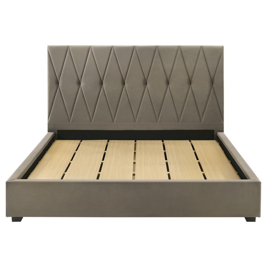 Delsea - Upholstered Platform Bed Upholstered Beds by Coaster Fine Furniture - Walls Furniture & Mattress