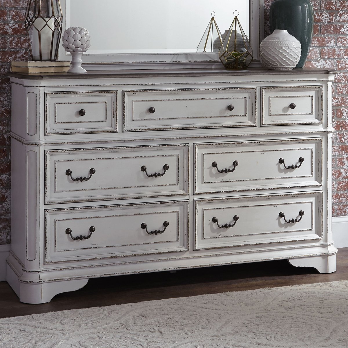 Magnolia Manor - 7 Drawer Dresser Dressers by Liberty Furniture - Walls Furniture & Mattress
