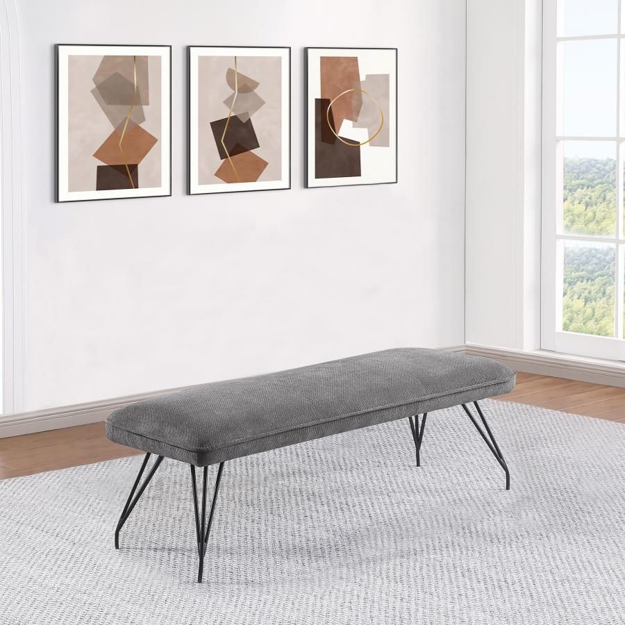 Dodson - Fabric Upholstered Dining Bench Upholstered Benches by Coaster Fine Furniture - Walls Furniture & Mattress