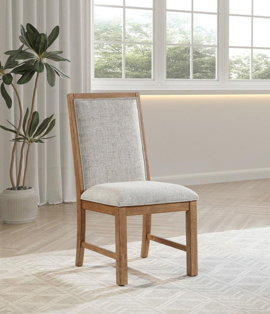 Bruner - Upholstered Dining Side Chair (Set of 2) - Brown Chair Sets by Coaster Fine Furniture - Walls Furniture & Mattress