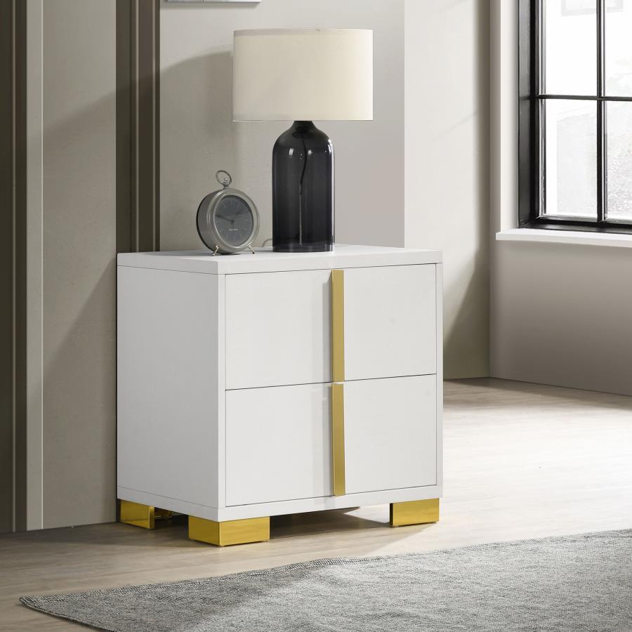 Marceline - 2 - Drawer Nightstand Accent Nightstands by Coaster Fine Furniture - Walls Furniture & Mattress
