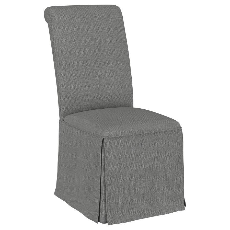 Shawna - Upholstered Skirted Dining Chair (Set of 2) Chair Sets by Coaster Fine Furniture - Walls Furniture & Mattress