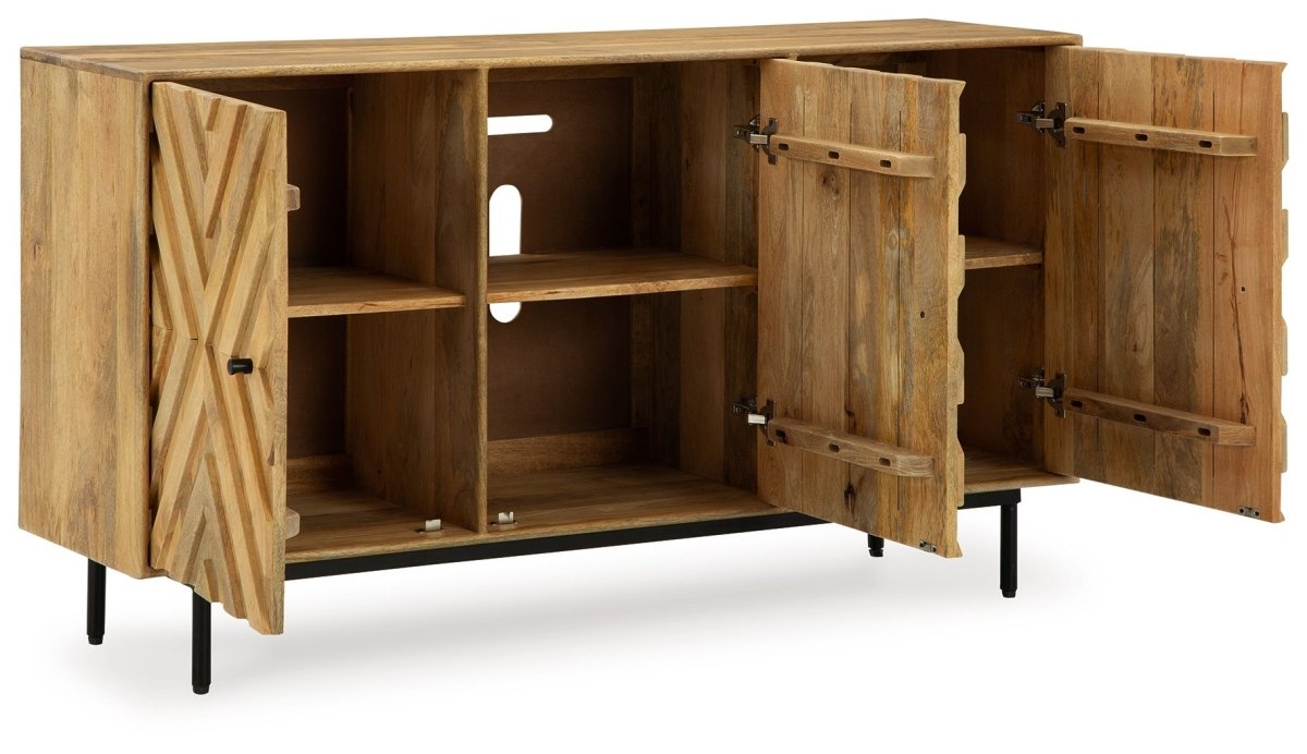 Cadewick - Accent Cabinet - Natural Accent Cabinets by Signature Design by Ashley® - Walls Furniture & Mattress