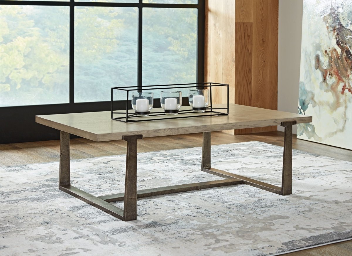 Dalenville - Rectangular Cocktail Table - Gray Cocktail Tables by Signature Design by Ashley® - Walls Furniture & Mattress