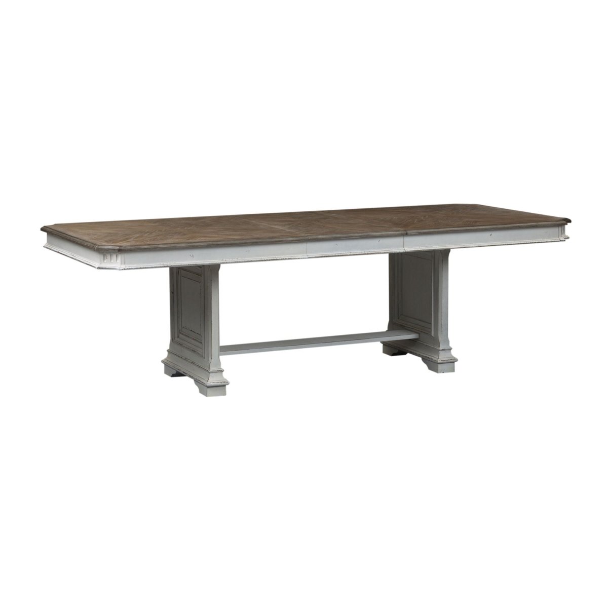 Abbey Park - Trestle Table - White Dining Tables by Liberty Furniture - Walls Furniture & Mattress