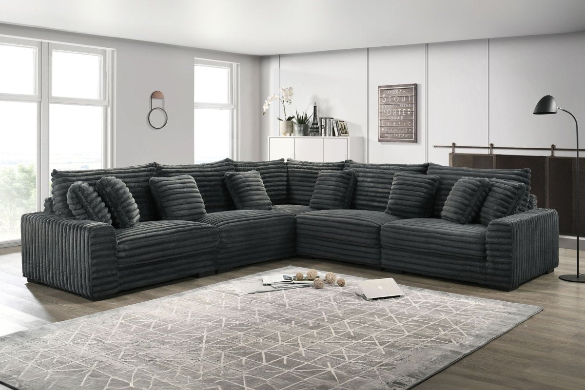 Embrace - Sectional Stationary Sectionals by New Classic - Walls Furniture & Mattress