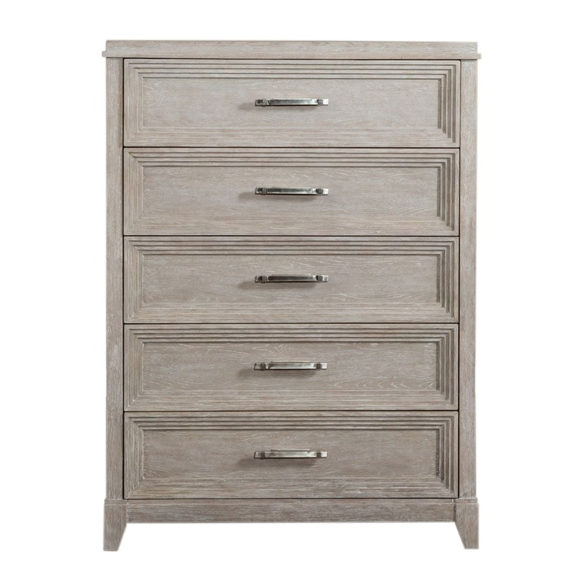 Belmar - 5 Drawer Chest - Washed Taupe Accent Chests by Liberty Furniture - Walls Furniture & Mattress