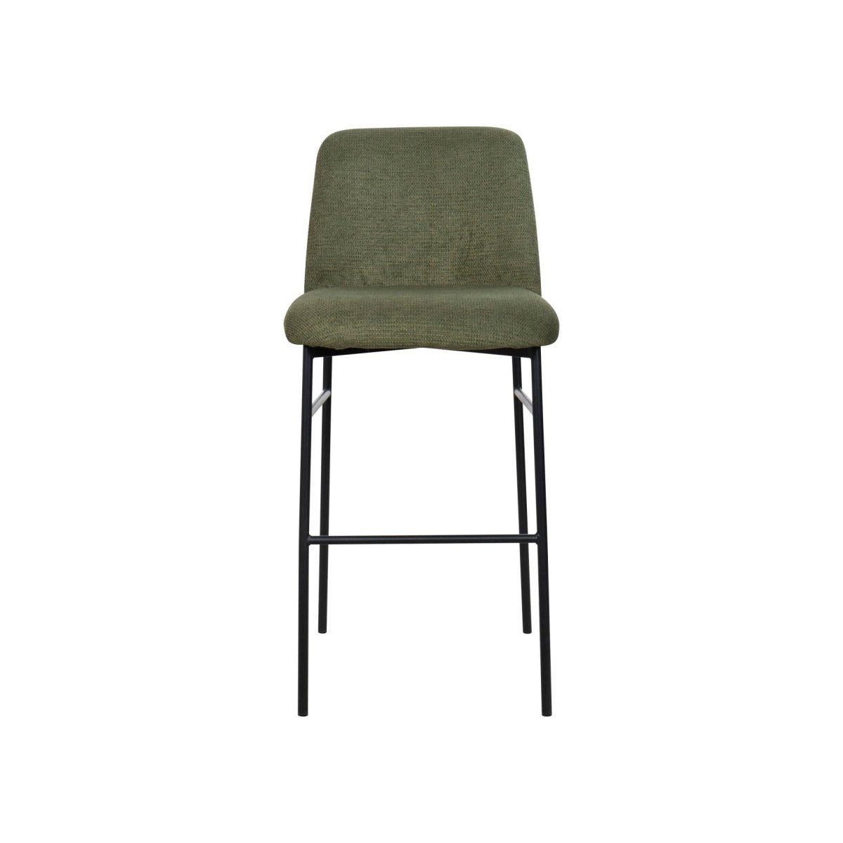 Erik - Bar Chair With Black Metal Frame (Set of 2) Chair Sets by New Classic - Walls Furniture & Mattress