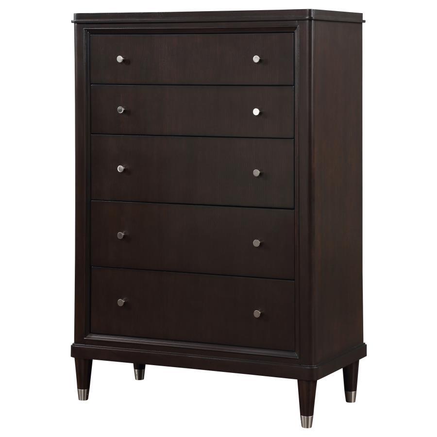 Emberlyn - 5 - Drawer Bedroom Chest - Brown Accent Chests by Coaster Fine Furniture - Walls Furniture & Mattress