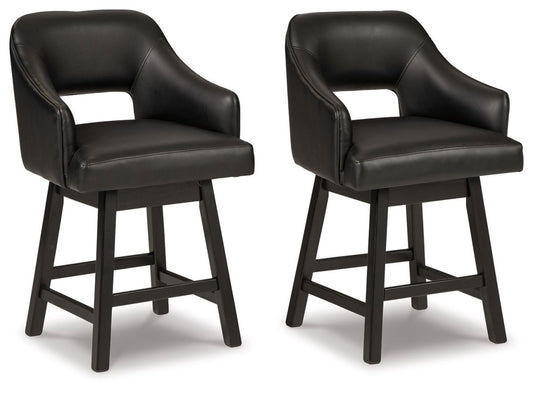 Tallenger - Upholstered Swivel Barstool (Set of 2) Stool Sets by Signature Design by Ashley® - Walls Furniture & Mattress