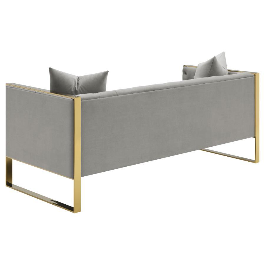 Eastbrook - Velvet Upholstered Tufted Sofa Set Stationary Sofas & Loveseats by CoasterElevations - Walls Furniture & Mattress