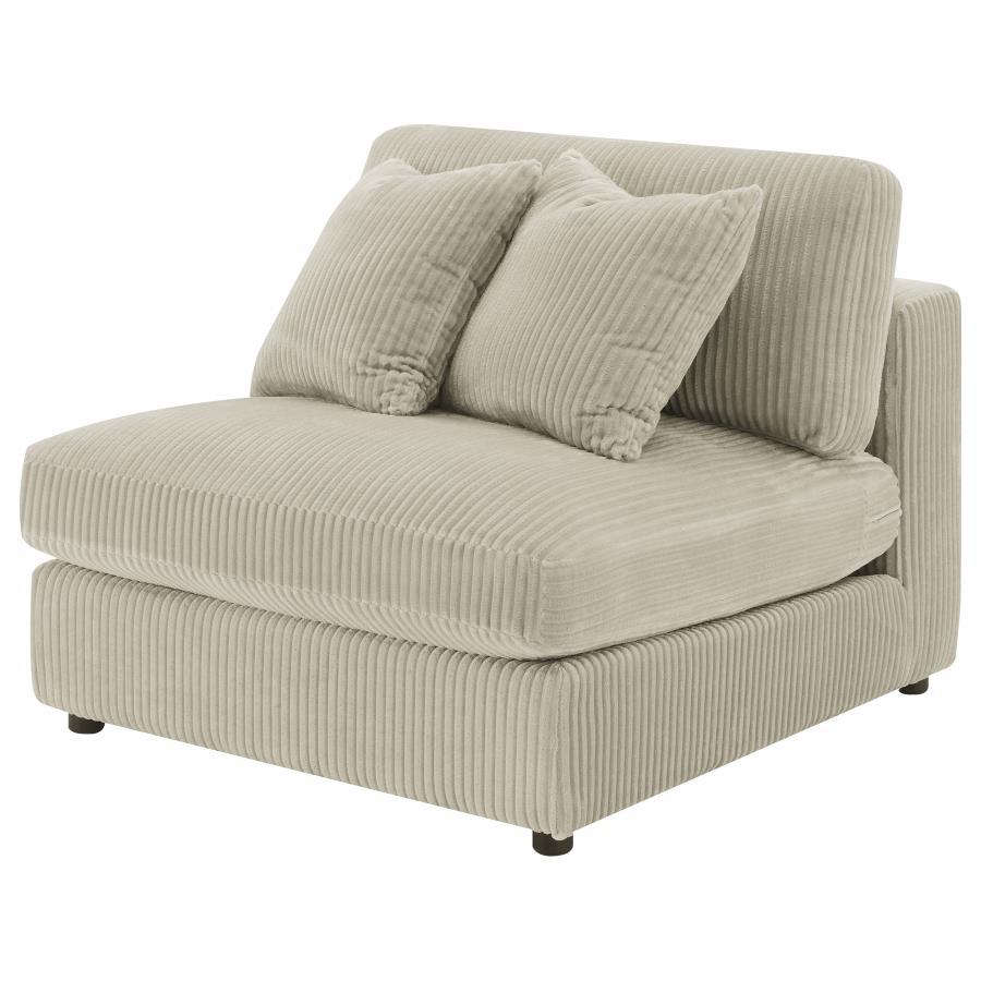 Blaine - Upholstered Armless Chair Armless Chairs by Coaster Fine Furniture - Walls Furniture & Mattress