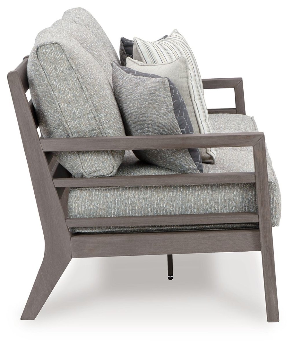 Hillside Barn - Sofa With Cushion - Gray / Brown Sofas by Signature Design by Ashley® - Walls Furniture & Mattress
