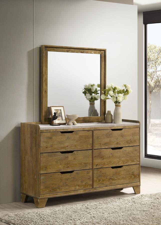 Henderson - 6 - Drawer Bedroom Dresser Cabinet Dressers by Coaster Fine Furniture - Walls Furniture & Mattress