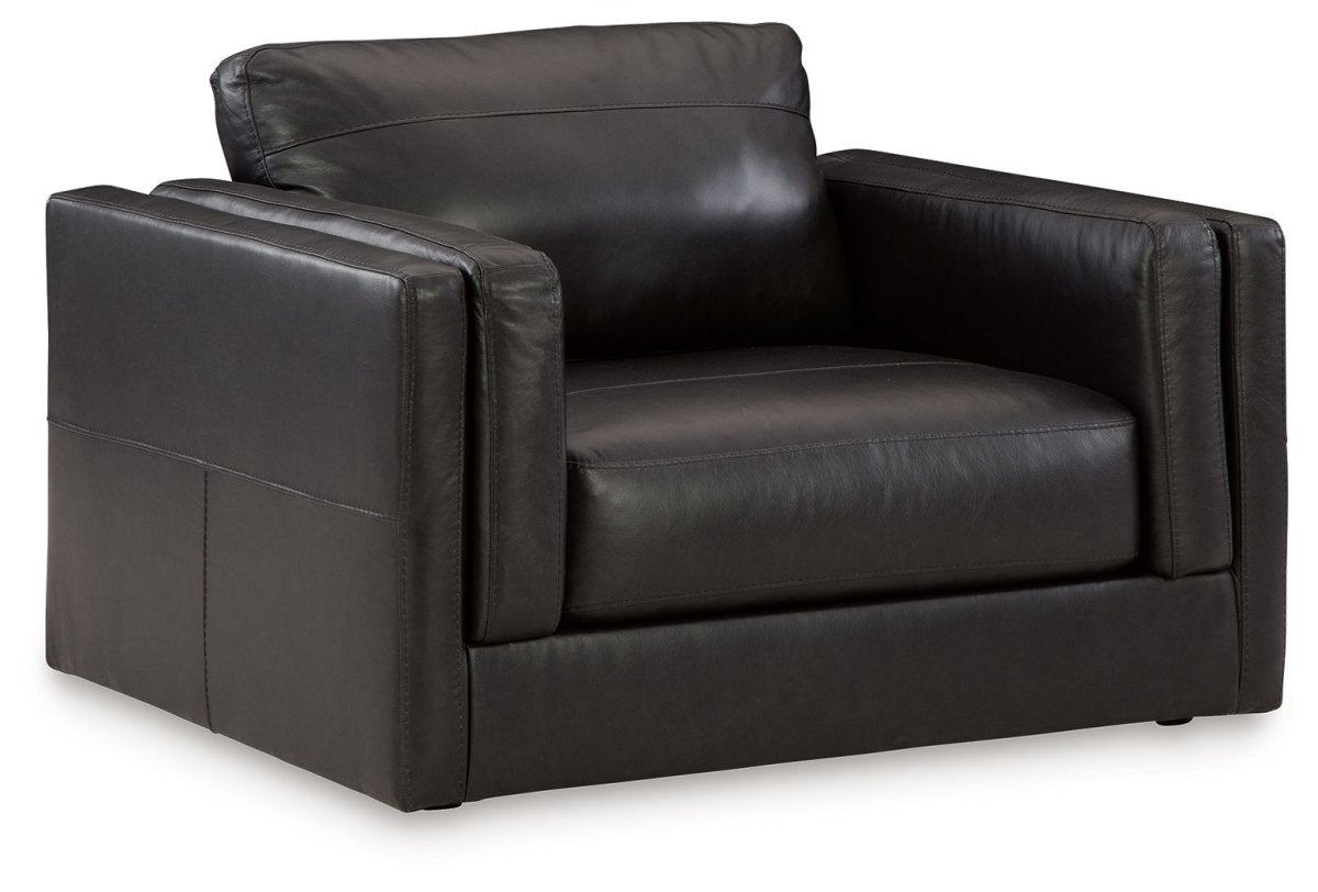 Amiata - Living Room Set Stationary Chair & Ottoman by Signature Design by Ashley® - Walls Furniture & Mattress