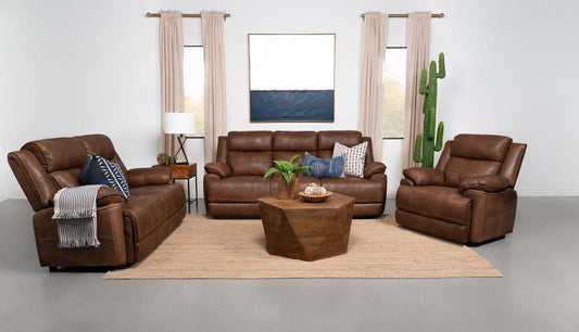 Ellington - Upholstered Padded Arm Sofa Set Stationary Sofas & Loveseats by Coaster Fine Furniture - Walls Furniture & Mattress