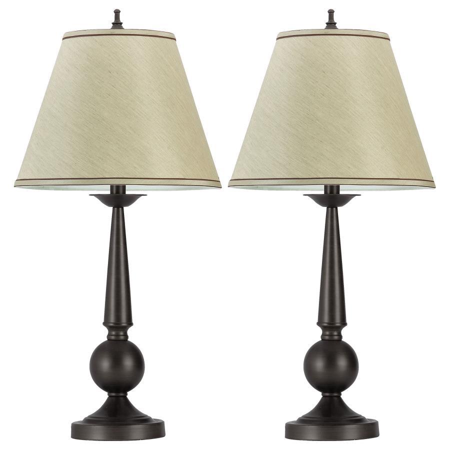 Ochanko - Empire Shade Table Lamp (Set of 2) - Bronze Lamp Sets by CoasterEveryday - Walls Furniture & Mattress