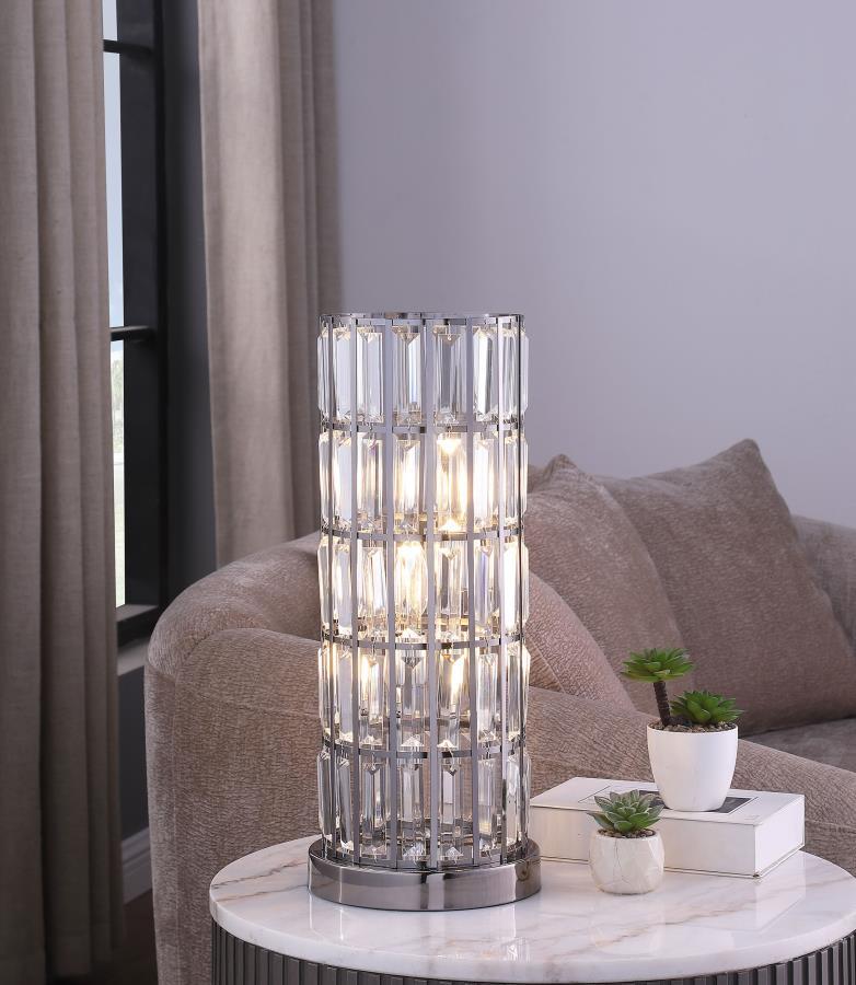 Wanda - Crystal Shade Bedside Table Lamp Table Lamps by Coaster Fine Furniture - Walls Furniture & Mattress